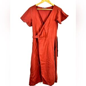 Linen maxi French sty dress